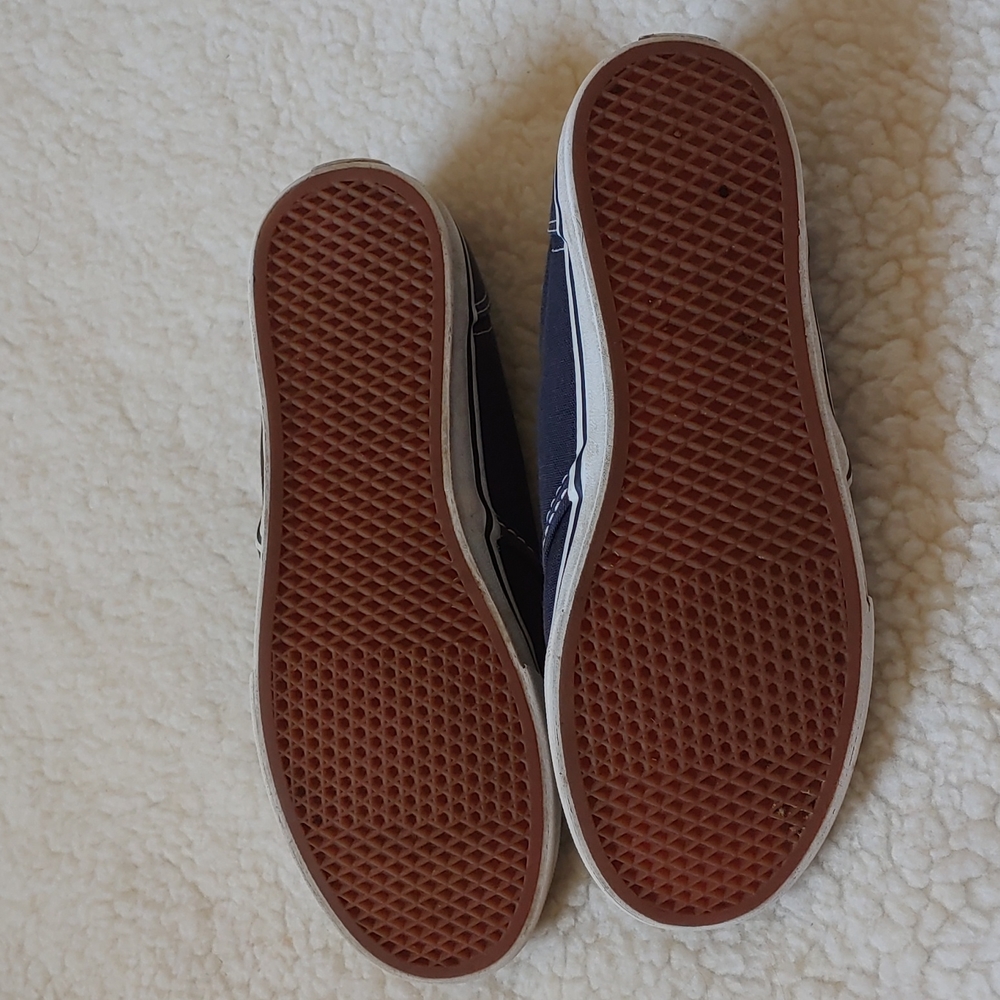 Vans Womens Gray Canvas Low Top Oxford Style Shoes,  Size 6 - Picture 6 of 12